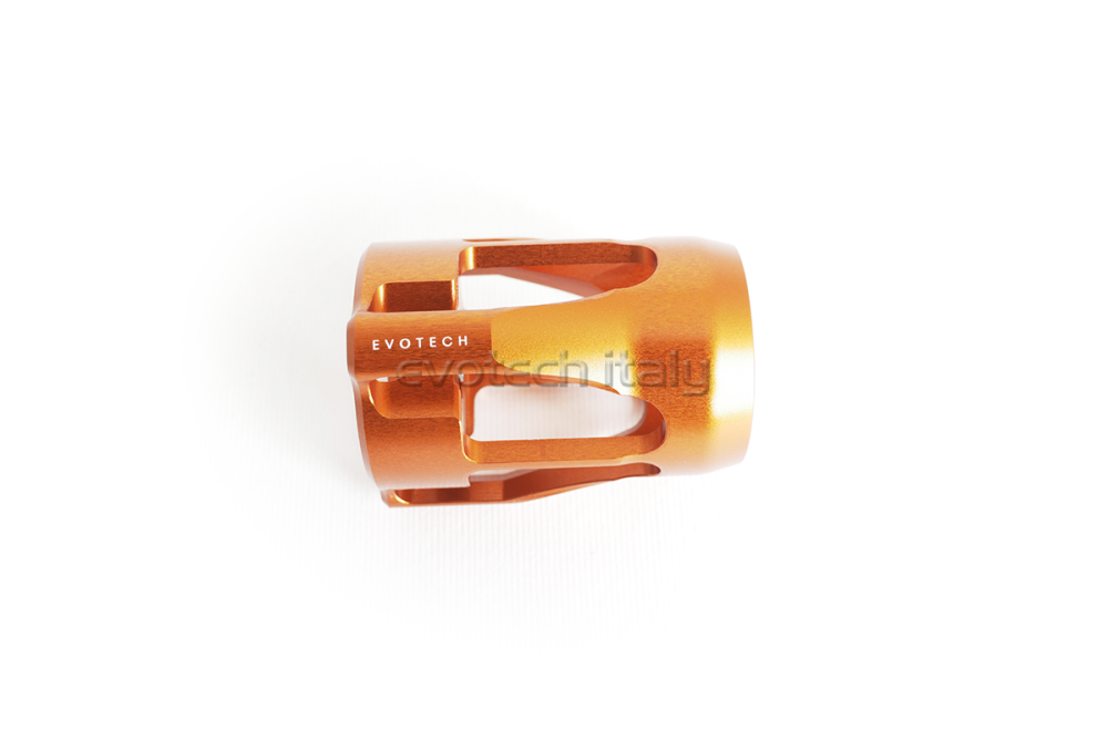 Shock absorber adjustment wheel Ktm Superduke 1290 R from 2020 - Orange - Evotech S.R.L.